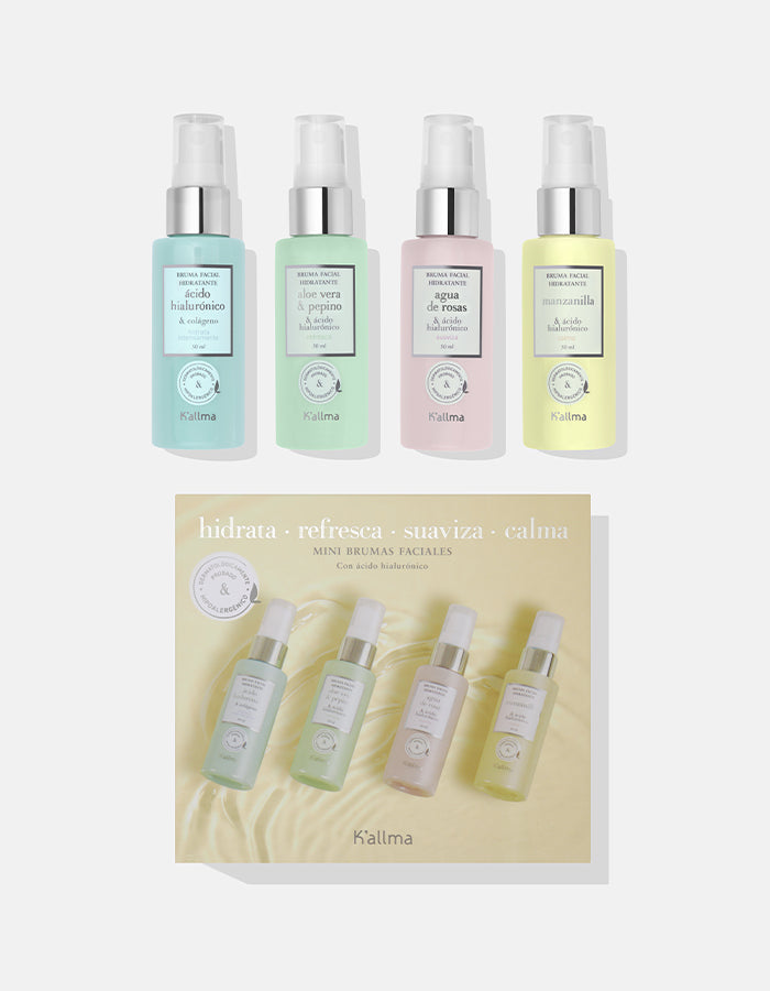 Pack x4 Brumas Faciales Mini Travel