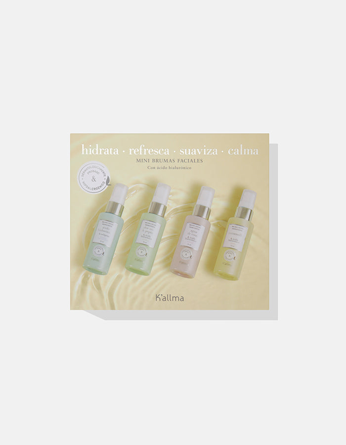 Pack x4 Brumas Faciales Mini Travel