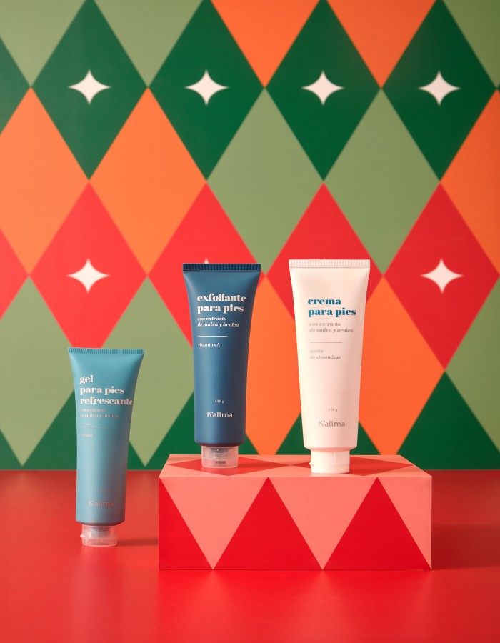 Pack Navidad Crema de pies + Gel de pies + Exfoliante de pies