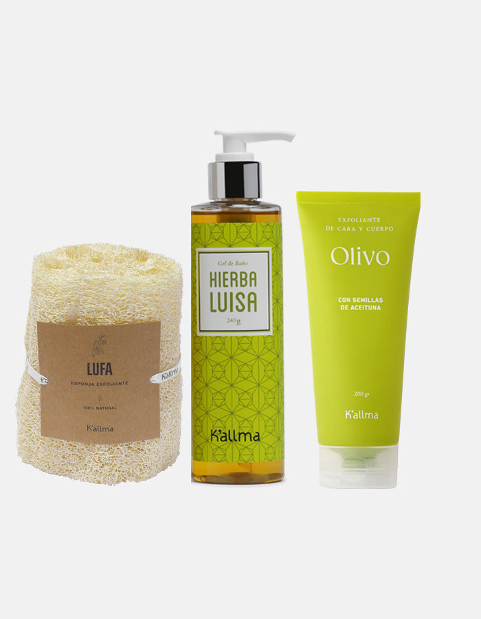 Pack Exfoliante + Jabon Líquido + Lufa