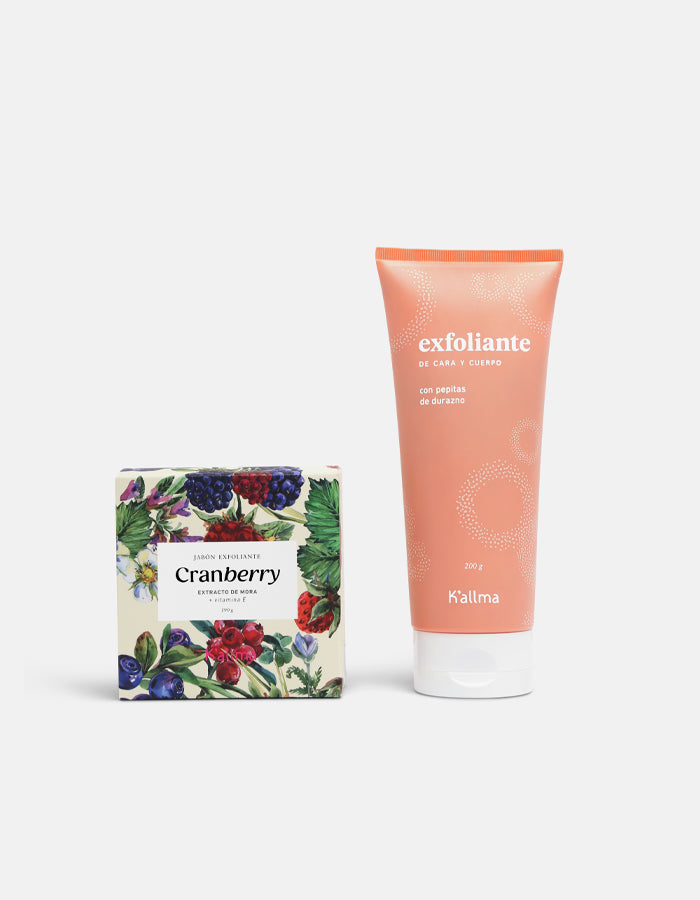 Pack Jabón Exfoliante Cranberry + Exfoliante Apricot