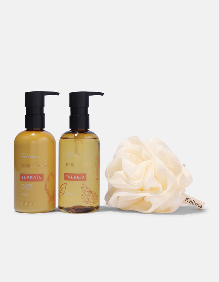 Pack Crema Hidratante + Jabón Líquido + Esponja Flor