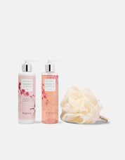 Pack Crema Hidratante + Jabón Líquido + Esponja Flor