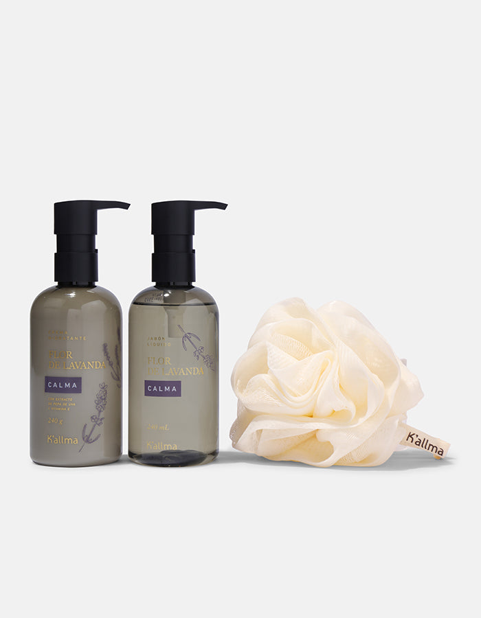 Pack Crema Hidratante + Jabón Líquido + Esponja Flor