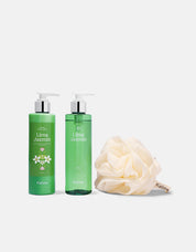 Pack Crema Hidratante + Jabón Líquido + Esponja Flor