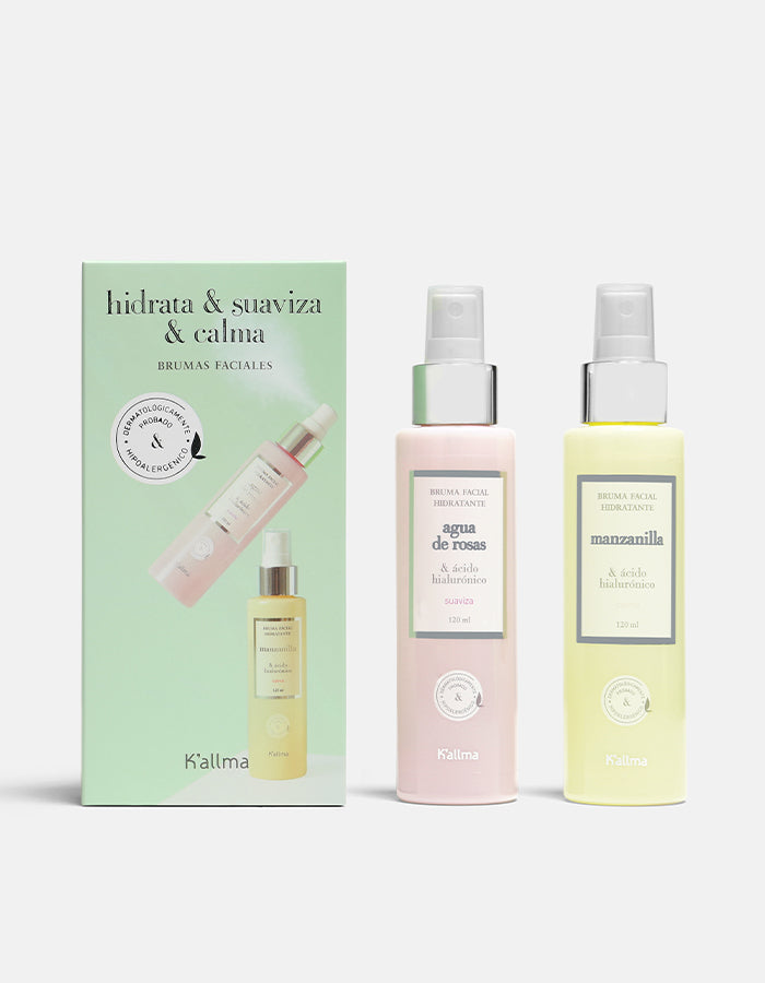 Duo Bruma Facial Hidratante Manzanilla + Agua de Rosas