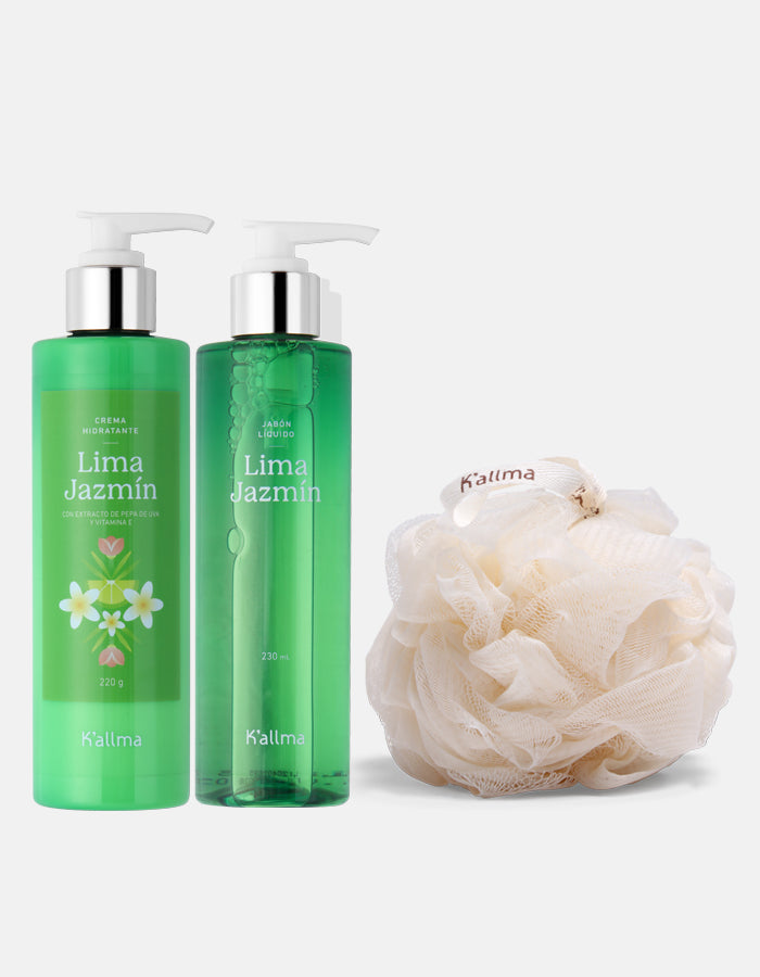 Pack Crema Hidratante + Jabón Líquido + Esponja