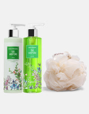 Pack Crema Hidratante + Jabón Líquido + Esponja