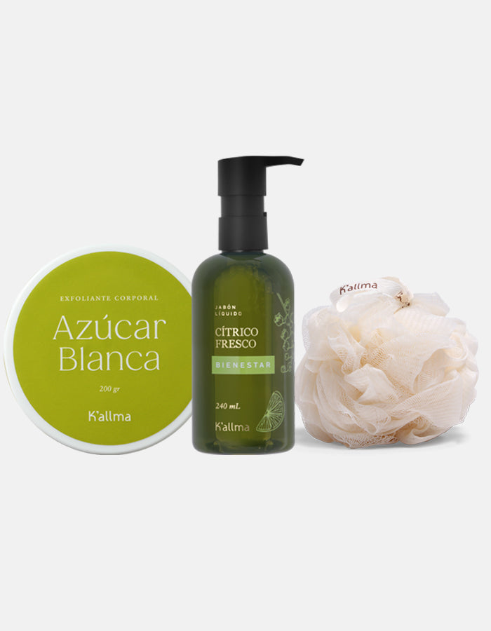 Pack Exfoliante + Jabón Líquido + Esponja