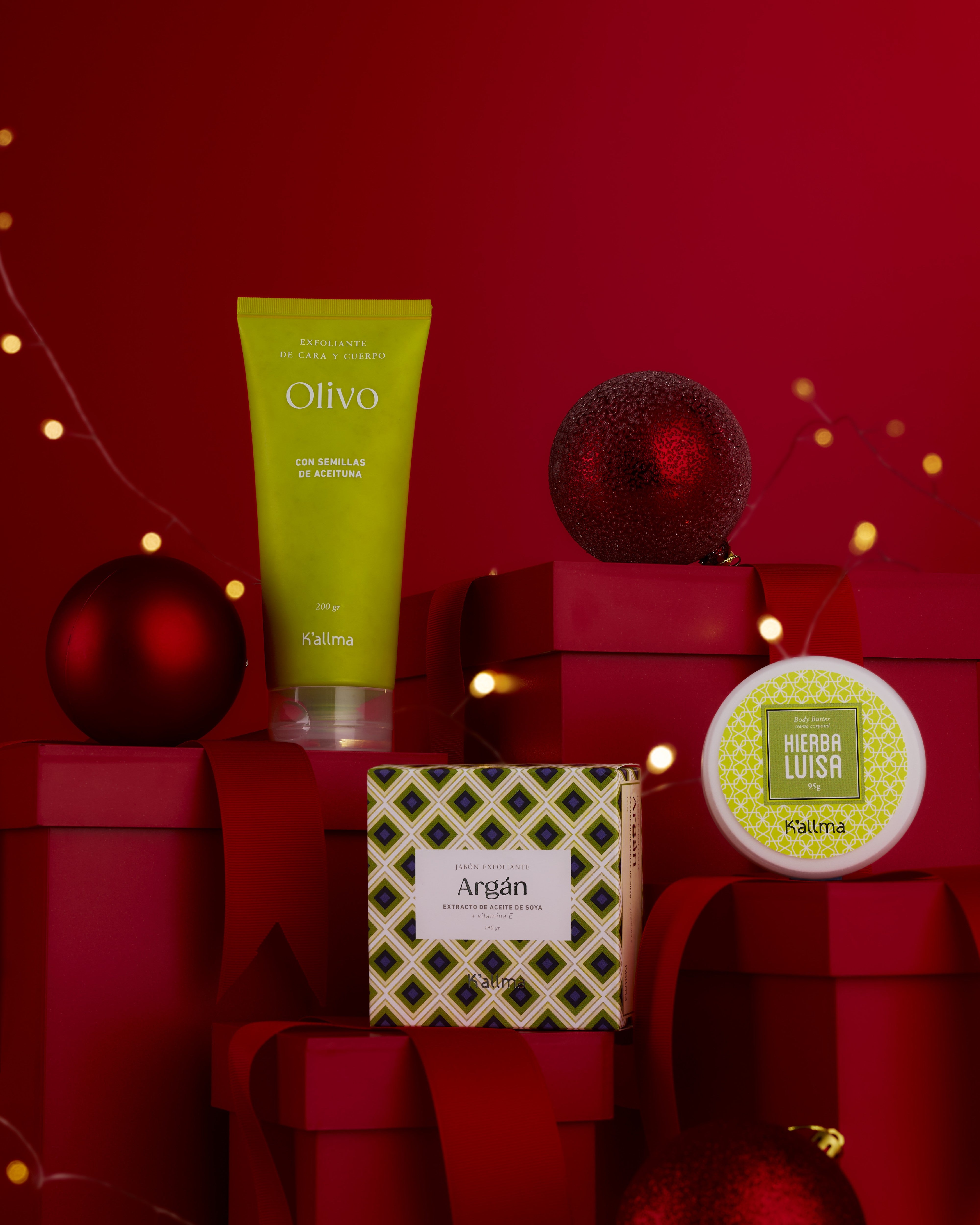 Pack Exfoliante Olivo + Jabón Exfoliante de Argán + Body Butter Mini Hierba Luisa