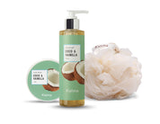 Pack Body Butter Mini + Jabon Liquido + esponja