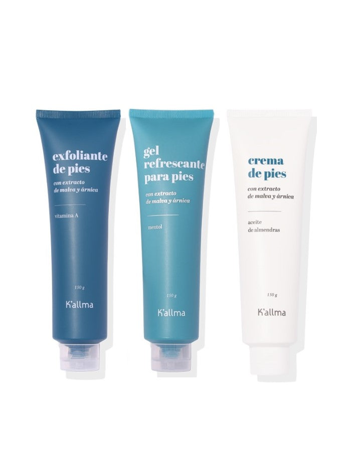Pack Crema de pies + Gel de pies + Exfoliante de pies